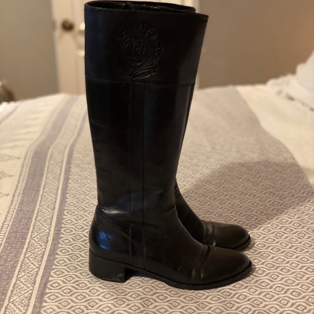 Franco Sarto Christie Riding Boot Black Leather​​​​​​​​​​ - Picture 13 of 14